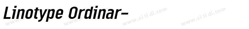 Linotype Ordinar字体转换